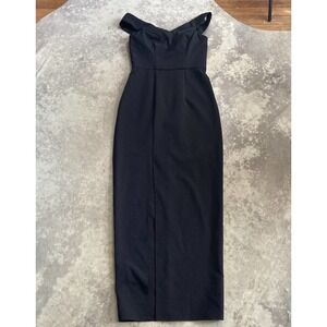 Bariano Australia Black off the shoulder‎ Evening dress womens size medium